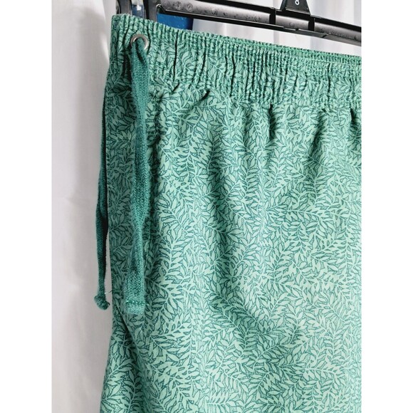 Free Assembly Men's Elastic Waist Shorts 3XL Green Tropical Drawstring  Bermuda - Picture 4 of 9